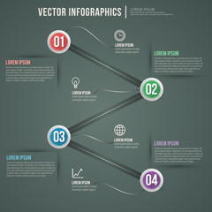 Wall Mural - vector abstract infographic flat design