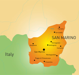 Wall Mural - San Marino map