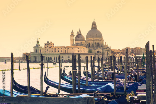 Nowoczesny obraz na płótnie Gondolas, Venice