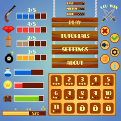 Wall Mural - game interface design