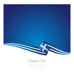 Wall Mural - Greece flag abstract color background vector