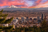 Fototapeta Natura - Beautiful Vista of Portland, Oregon