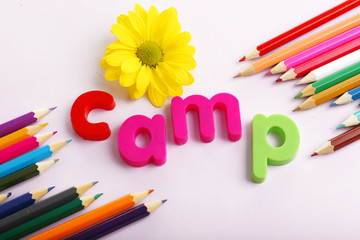 Wall Mural - summer camp concept