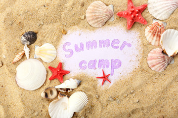 Wall Mural - summer camp concept