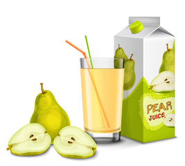 Poster - Pear juice set