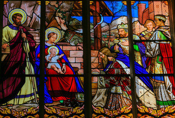 Papier Peint - Epiphany Stained Glass in Tours Cathedral