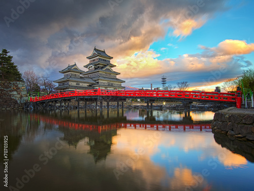 Tapeta ścienna Matsumoto zamek w matsumoto nagano, japonia