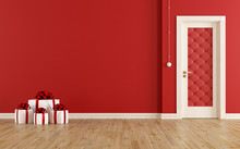 Red Christmas Room