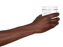 Man Holding A Glass Of Water