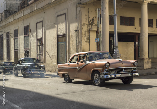 Obraz w ramie Cars in Havana, Cuba