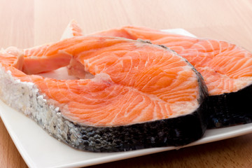 Wall Mural - Salmon steak