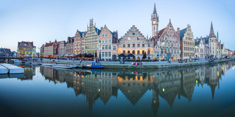 Canvas Print - Ghent Medival Town in Belgium.