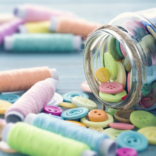 Multicolored Buttons And Spools Of Thread4