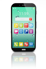 Canvas Print - mobile phone wireless communication technology and mobility busi