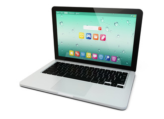 Canvas Print - modern laptop