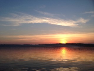  sunset on Volga river 