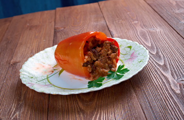 Canvas Print - Stuffed paprika