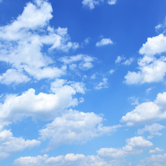 Wall Mural - blue sky with clouds