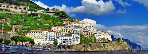 Tapeta ścienna Panorama piękna amalfi, Włochy