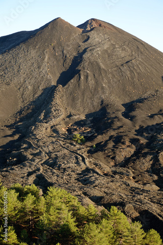 Fotografia, Obraz Volcanic Cone And Cooled Lava In Etna National Park, Sicily
