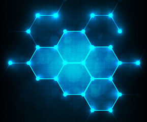 Wall Mural - Modern geometrical abstract digital - Vector Background