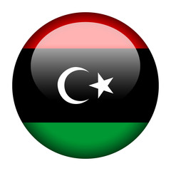 Sticker - Libya flag button