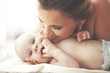 Wall Mural - Mother with baby