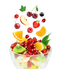 Wall Mural - Fresh healthy fruit salad