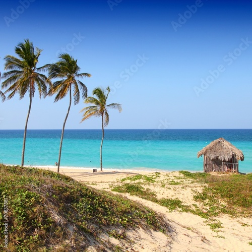 Plakat na papierze fotorealistycznym Kuba - playa megano