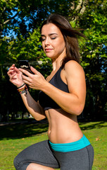 Beautiful woman taken pictures of her self in yoga pose