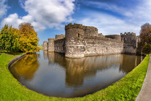 Famous Beaumaris Castle In Anglesey, North Wales, United Kingdom