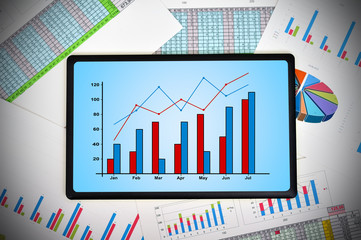 touch pad with chart