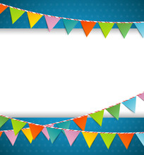 Bunting Party Color Flags