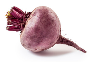 Poster - Fresh beetroot isolated on white background