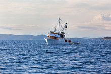 Old Fishing Boat In Adriatic Sea