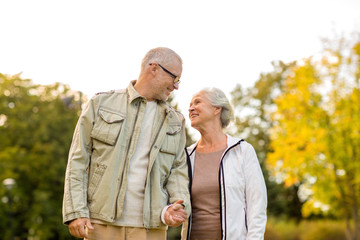 senior couple in park