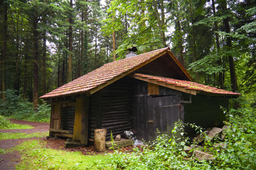 Sticker - Hütte im Schwarzwald