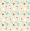 Repeating seamless abstract background pattern of circles