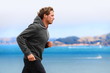 © Maridav - Athlete man running in sweatshirt hoodie