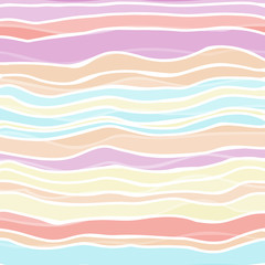 Papier Peint - Colorful striped wave background