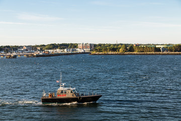 Poster - American Pilot Boat in Blue Water