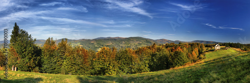 Dekoracja na wymiar  panorama-of-mountain-beskid-slaski-poland