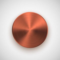 Wall Mural - bronze gold abstract circle button template