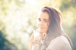 © leszekglasner - Young woman outdoor portrait, soft sunny daylight