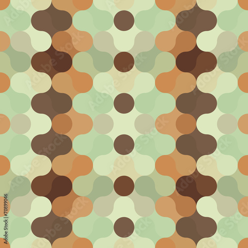 Plakat na papierze fotorealistycznym Abstrakcyjny wzór geometryczny retro