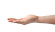 © ArtBackground - Woman hand on white background with clipping path