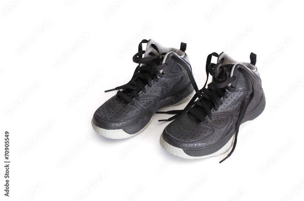 all black high top basketball shoes