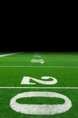 Wall Mural - Football field with copy space