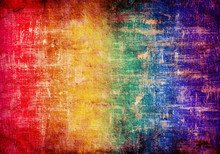Abstract Grunge Background In Rainbow Colors