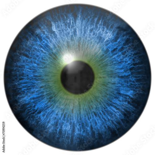 Naklejka - mata magnetyczna na lodówkę Eye iris generated hires texture